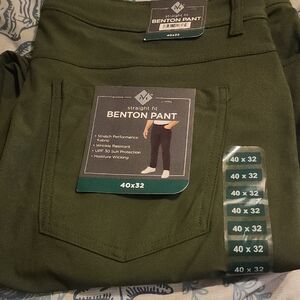 Benton Men's Olive Chinos